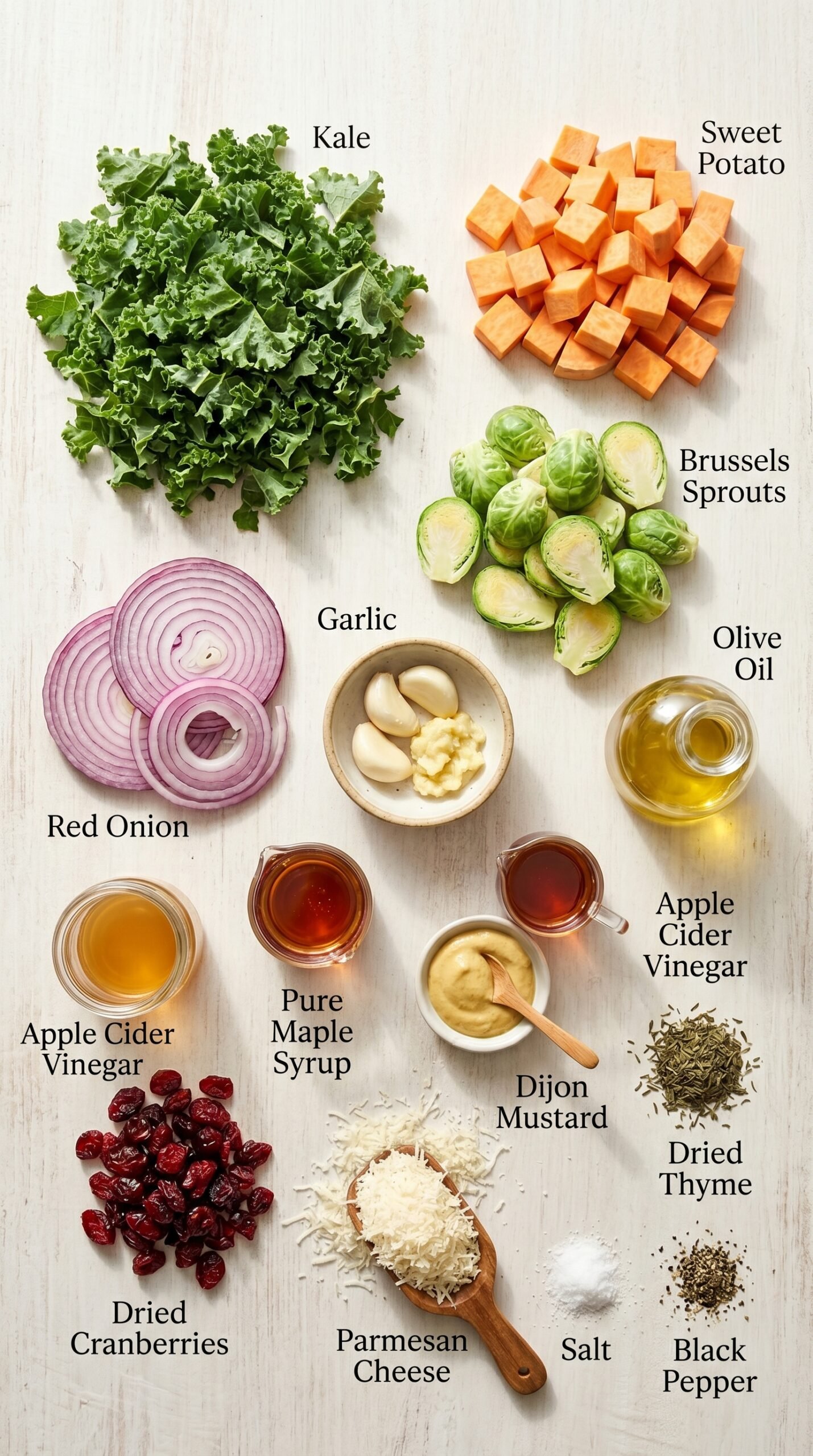 Warm Roasted Veggie Salad with Maple Dijon Vinaigrette recipe ingredients