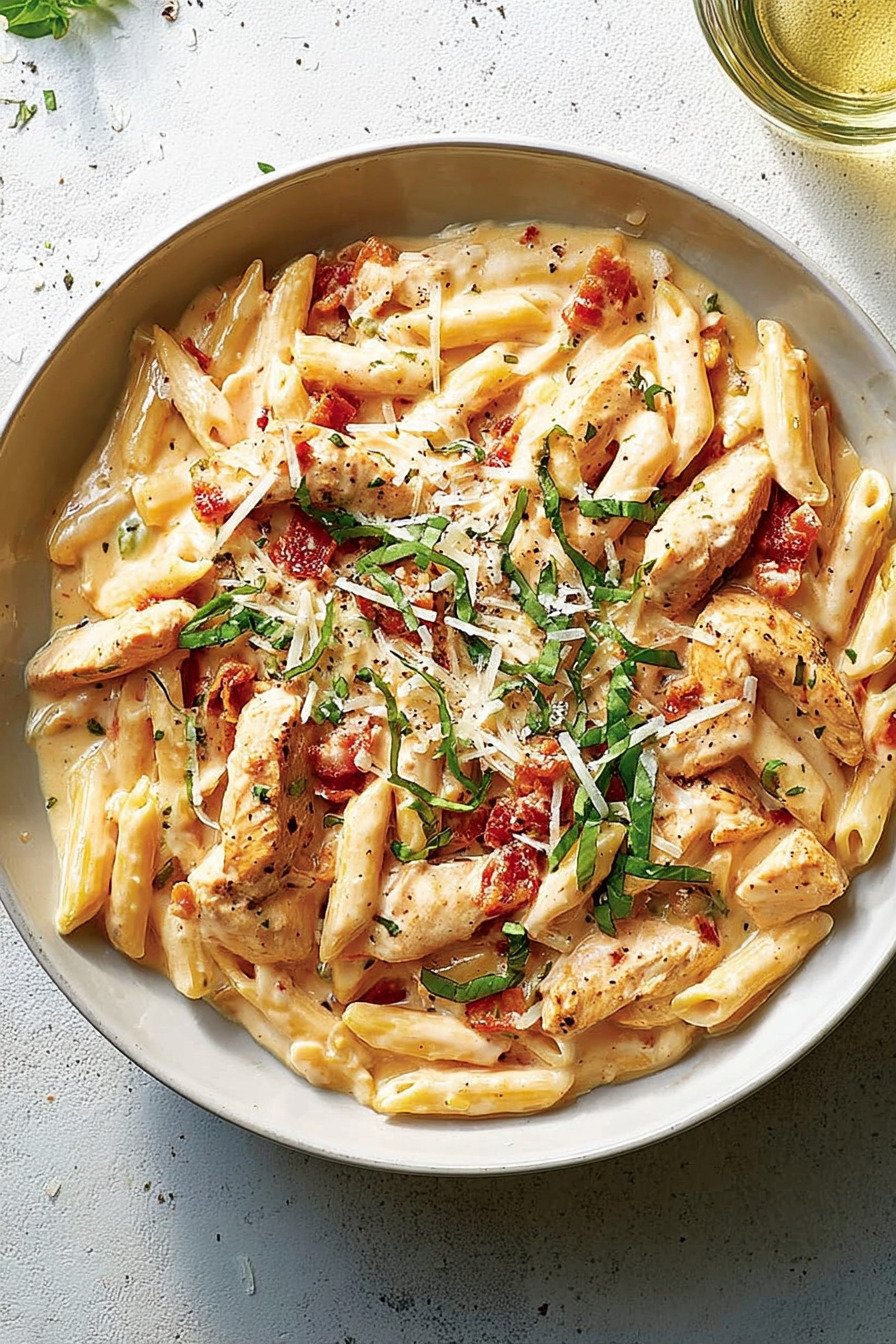 Creamy Marry Me Chicken Pasta final result