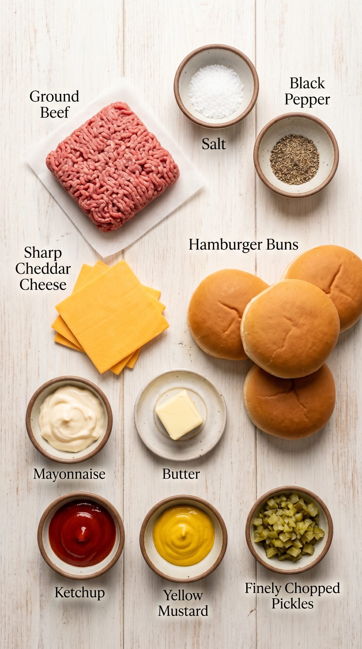 Easy Blackstone Smash Burgers Recipe for Crispy Griddle Burgers recipe ingredients