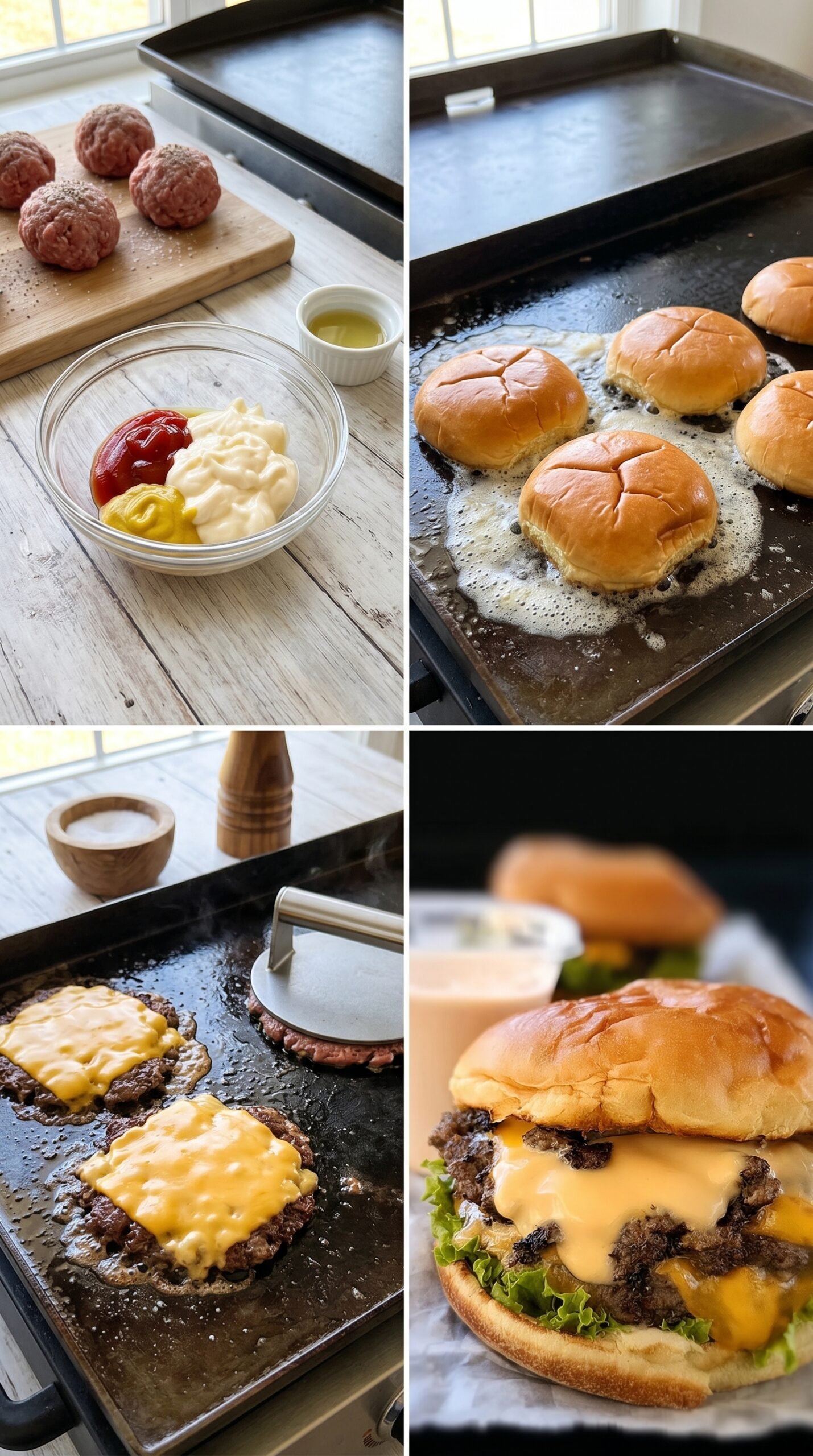 Easy Blackstone Smash Burgers Recipe for Crispy Griddle Burgers recipe instructions