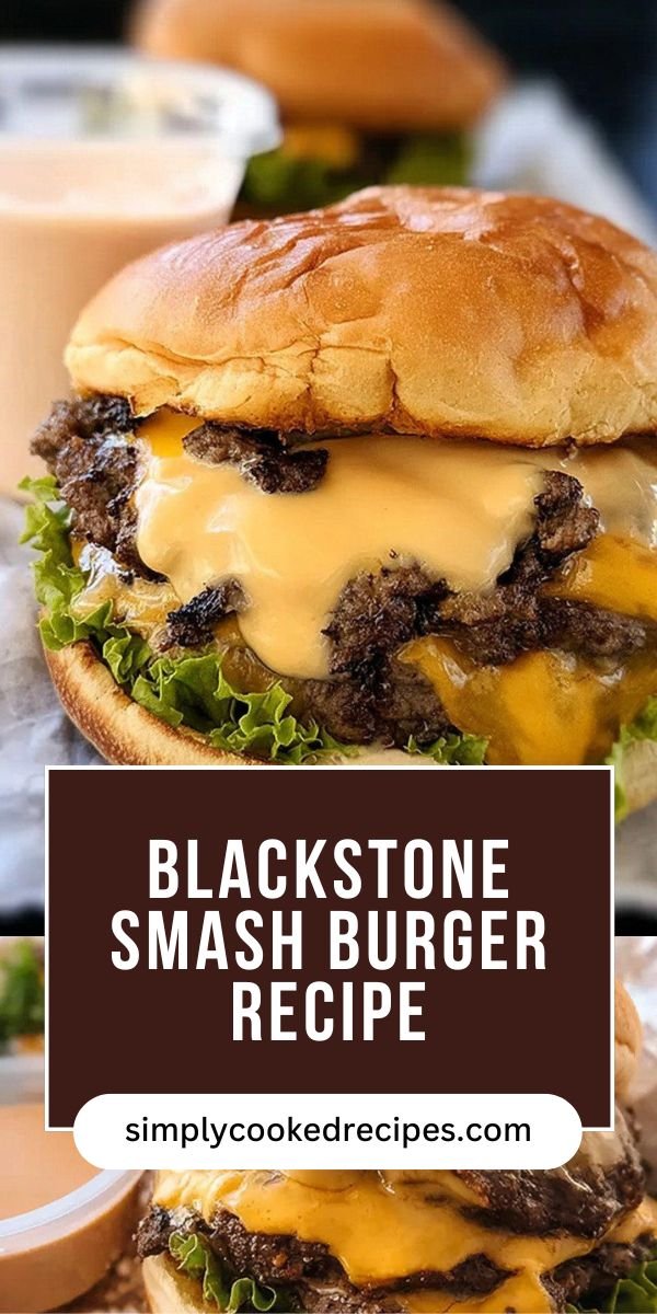 Easy Blackstone Smash Burgers Recipe for Crispy Griddle Burgers save this recipe