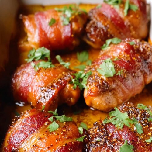 Irresistible Bacon Wrapped Chicken Thighs: Quick Family Delight extra recipe photo