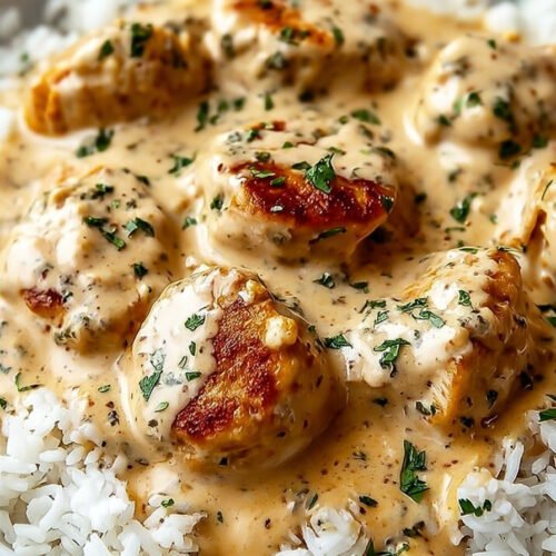 Creamy Smothered Chicken and Rice Recipe extra recipe photo