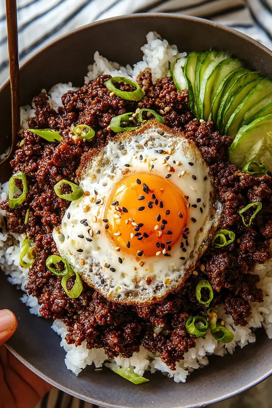 Korean Ground Beef Bowl (25-Minutes): Easy & Delicious Comfort extra recipe photo