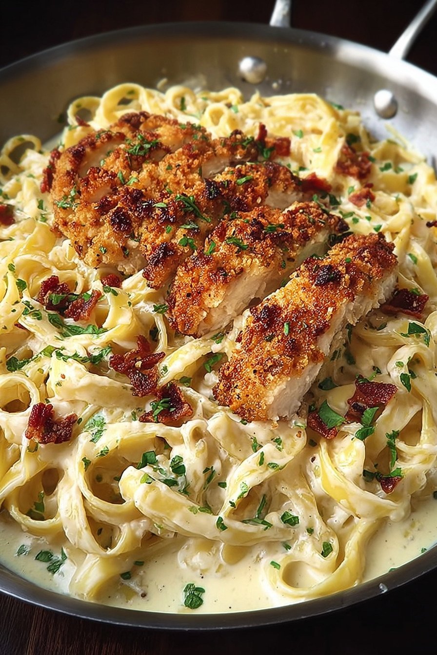 Best Crispy Chicken Fettuccine Alfredo for Dinner Tonight! recipe tips