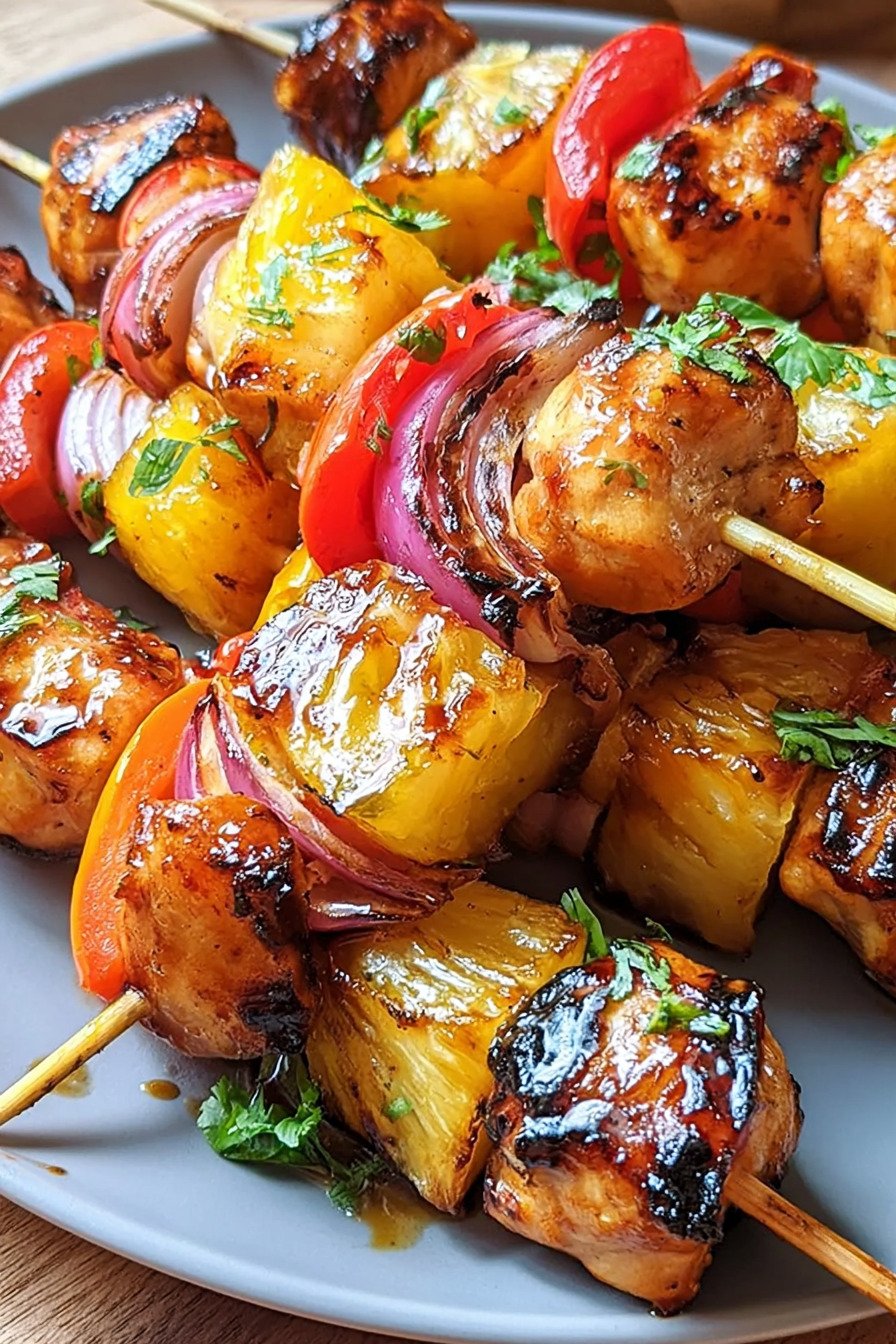 Pineapple Chicken Kabobs final result