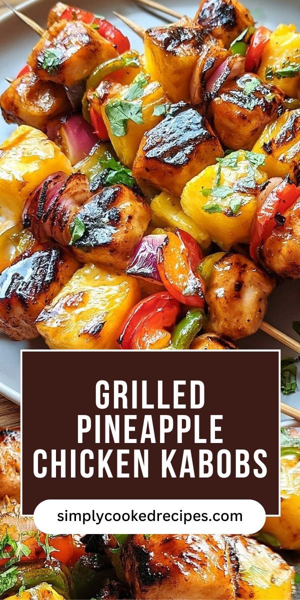 Pineapple Chicken Kabobs save this recipe