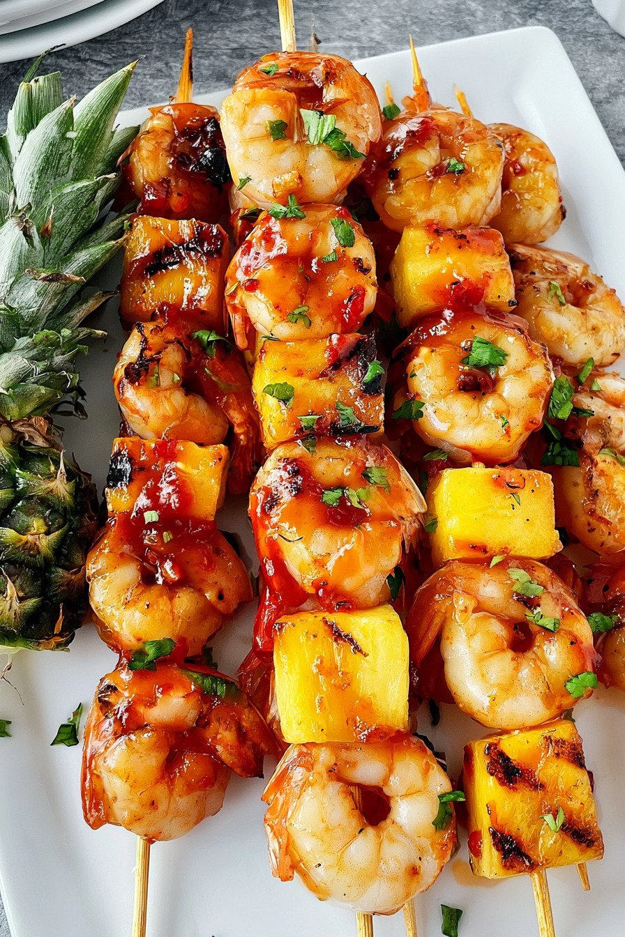 Sweet and Spicy Pineapple Shrimp Skewers recipe tips