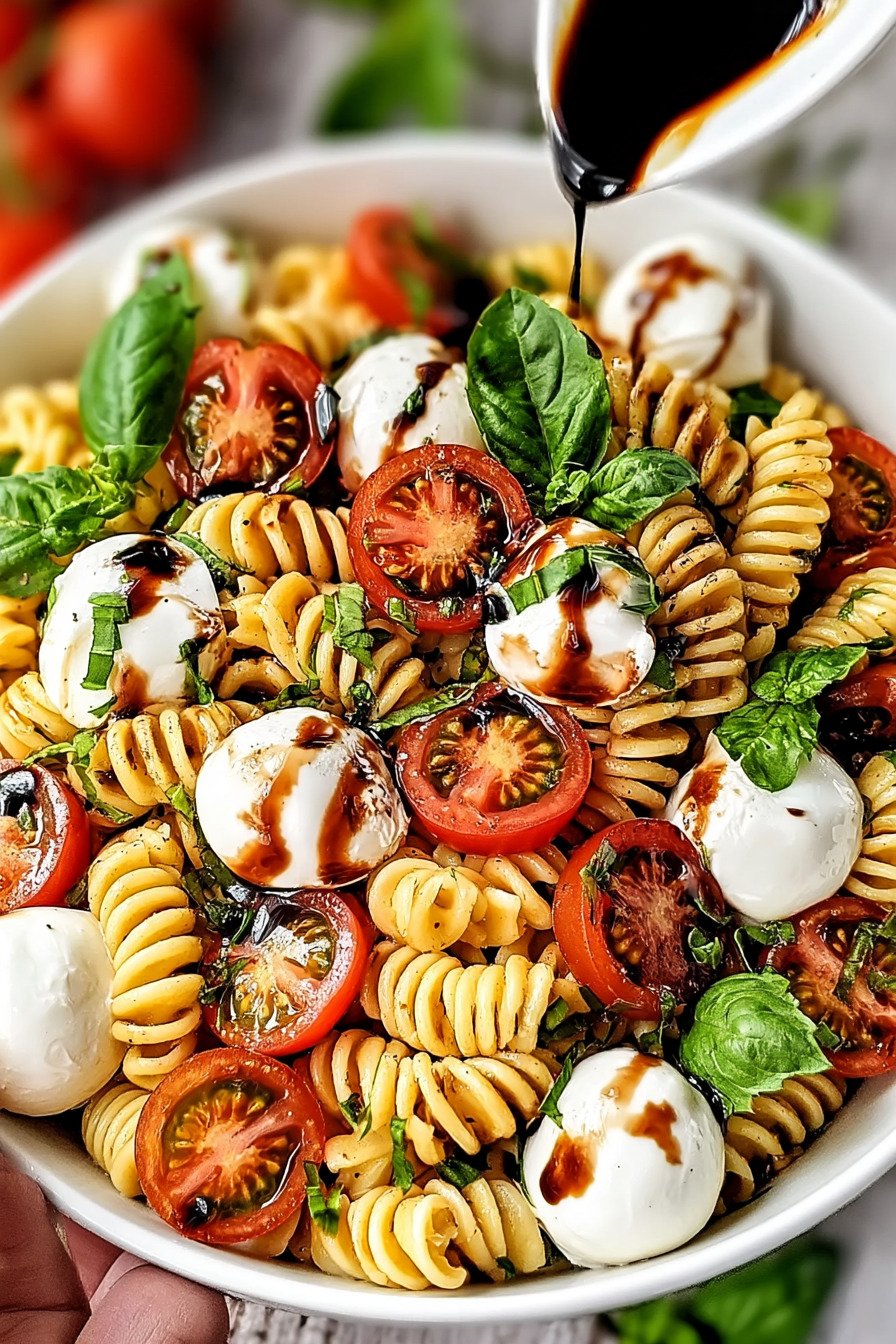 Caprese Pasta Salad with Balsamic Glaze (20-Minutes) recipe tips