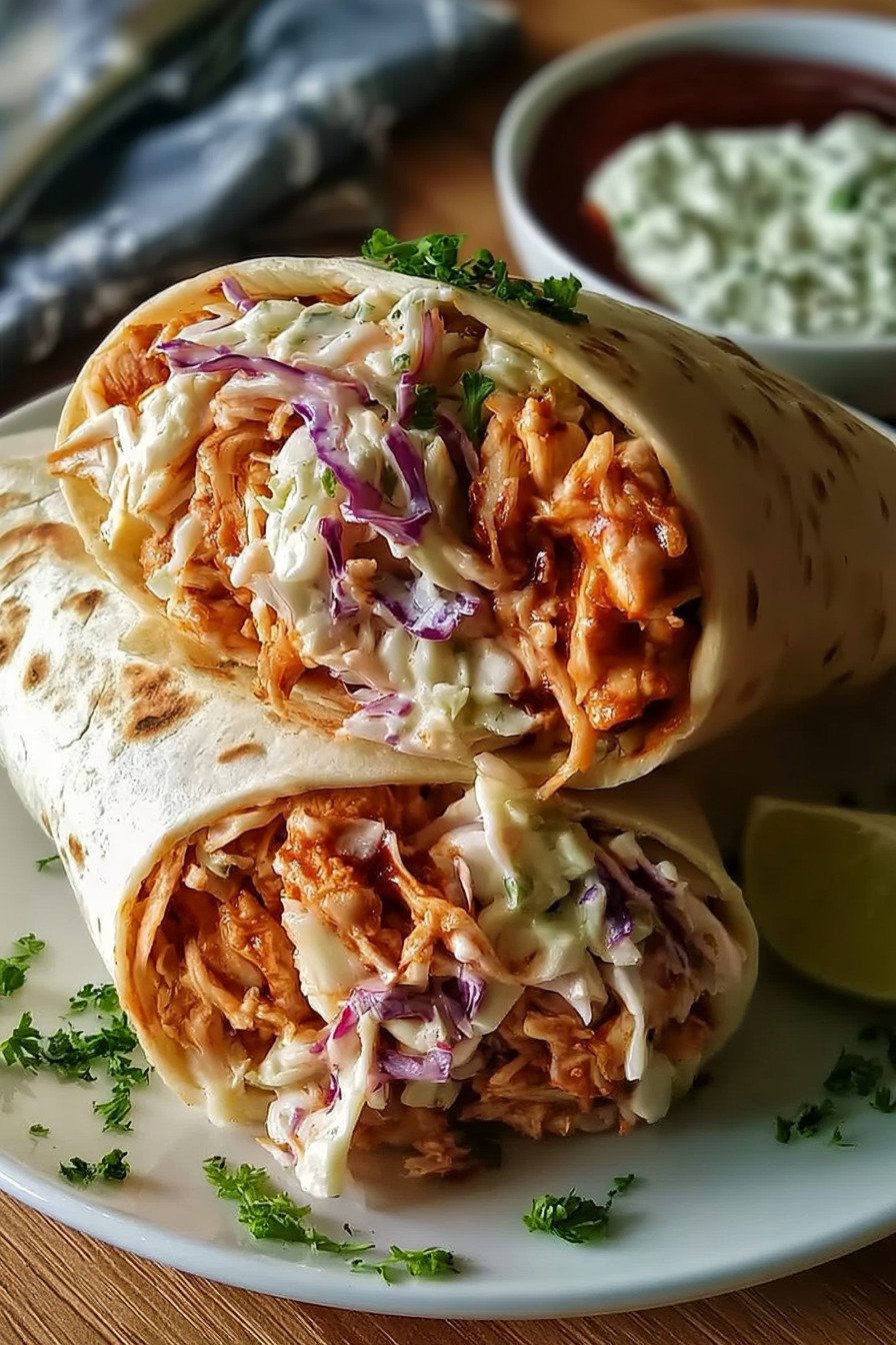 BBQ Chicken Coleslaw Wraps: Quick Prep Dinner Wraps recipe tips