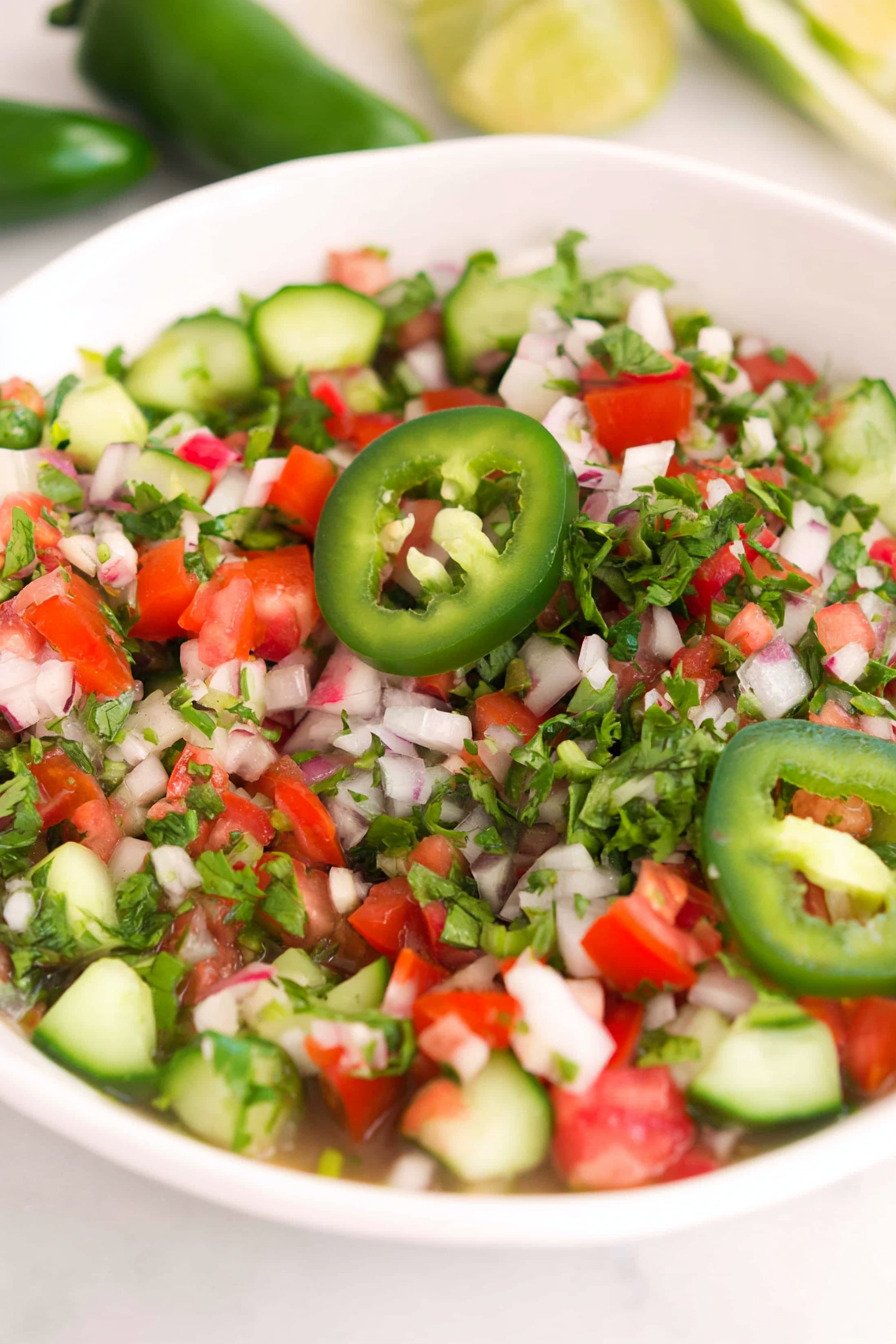 Mexican Cucumber Pico de Gallo extra recipe photo