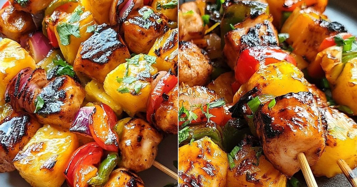 Pineapple Chicken Kabobs recipe photo
