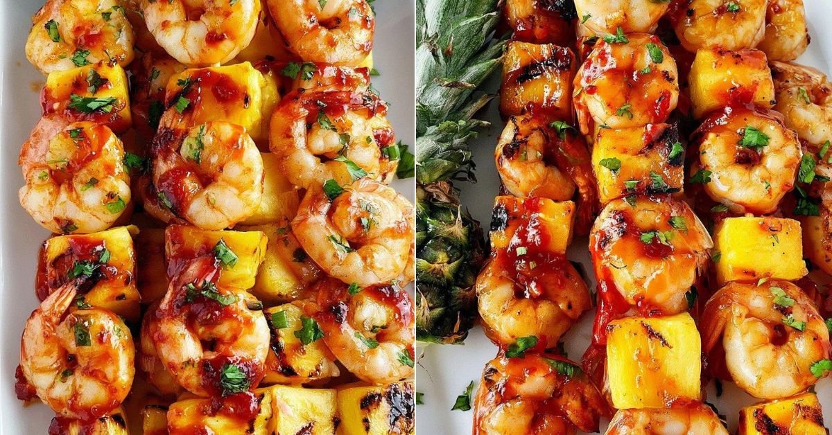 Sweet and Spicy Pineapple Shrimp Skewers recipe photo