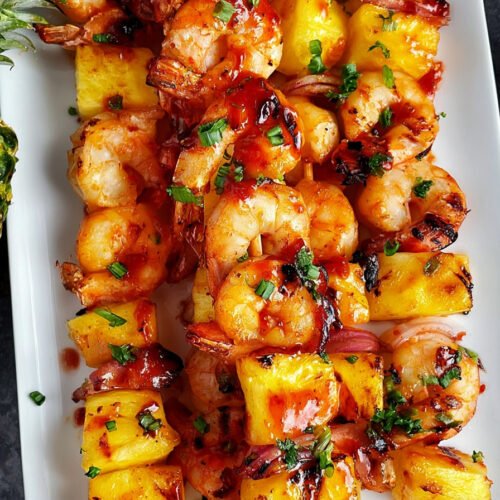 Sweet and Spicy Pineapple Shrimp Skewers extra recipe photo