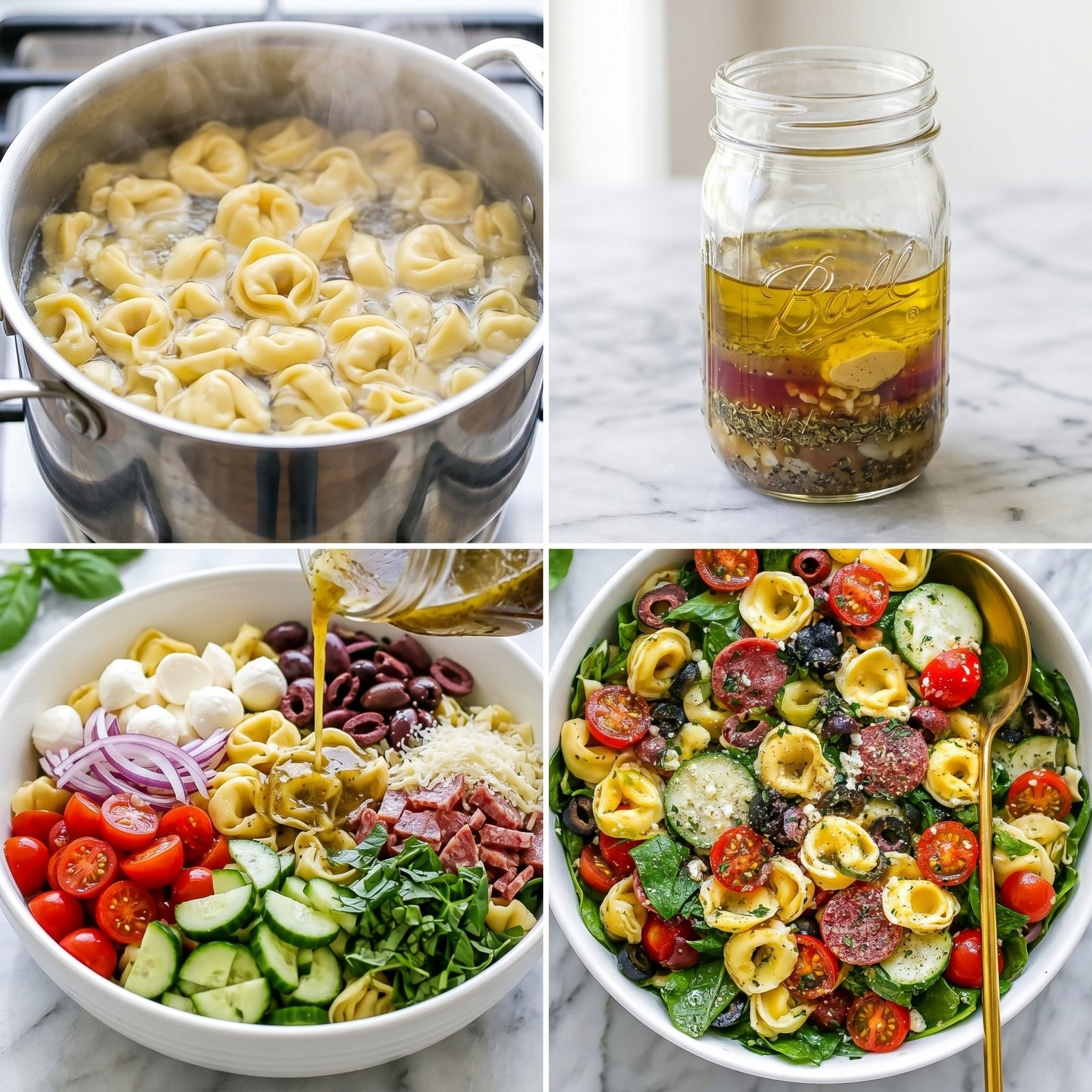 Tortellini Pasta Salad recipe instructions
