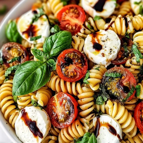 Caprese Pasta Salad with Balsamic Glaze (20-Minutes) extra recipe photo