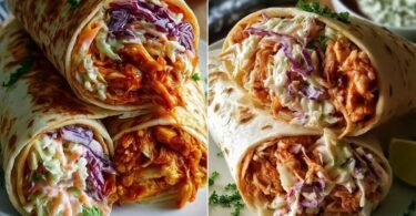 BBQ Chicken Coleslaw Wraps: Quick Prep Dinner Wraps recipe photo