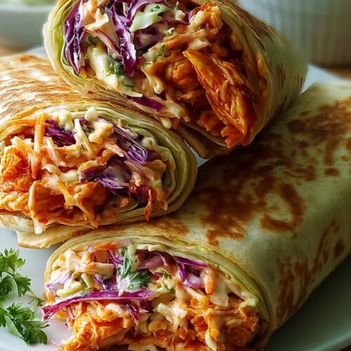 BBQ Chicken Coleslaw Wraps: Quick Prep Dinner Wraps extra recipe photo