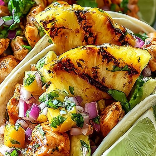 Pineapple Chicken Tacos with Juicy Spiced Chicken extra recipe photo