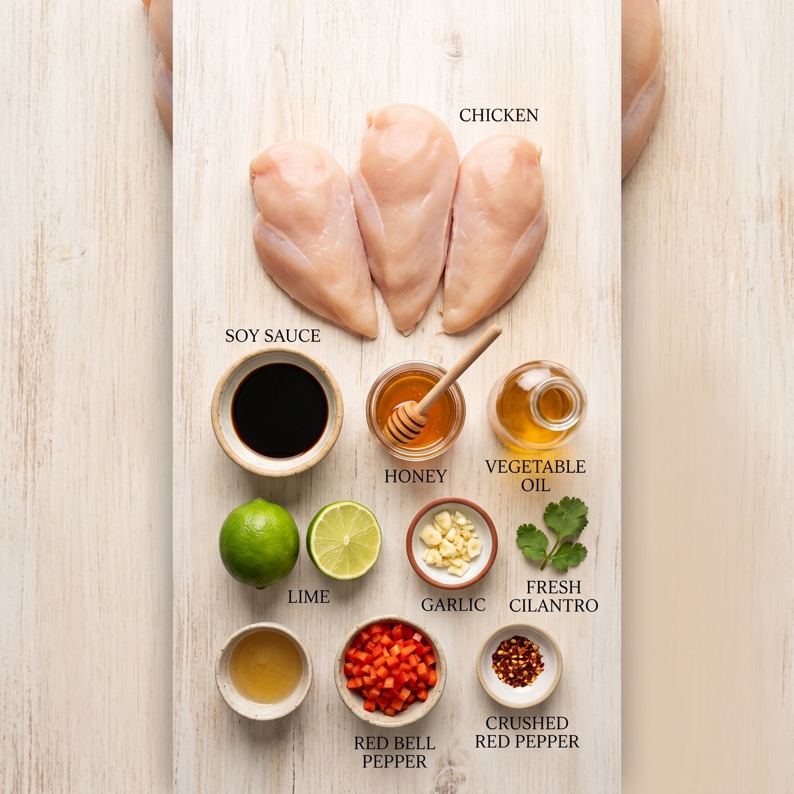 Key West Grilled Chicken with Honey Lime Marinade recipe ingredients