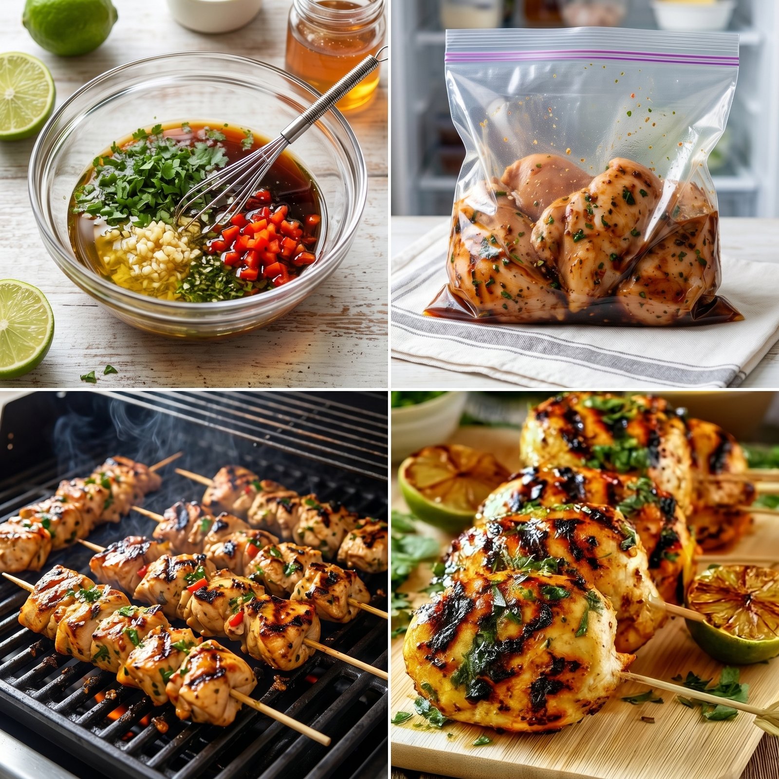 Key West Grilled Chicken with Honey Lime Marinade recipe instructions