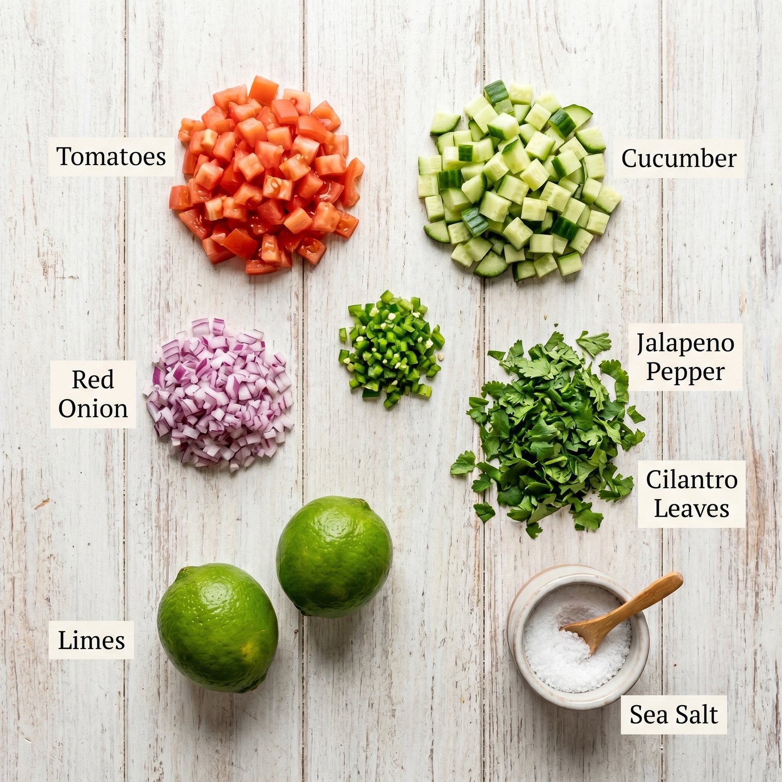 Mexican Cucumber Pico de Gallo recipe ingredients