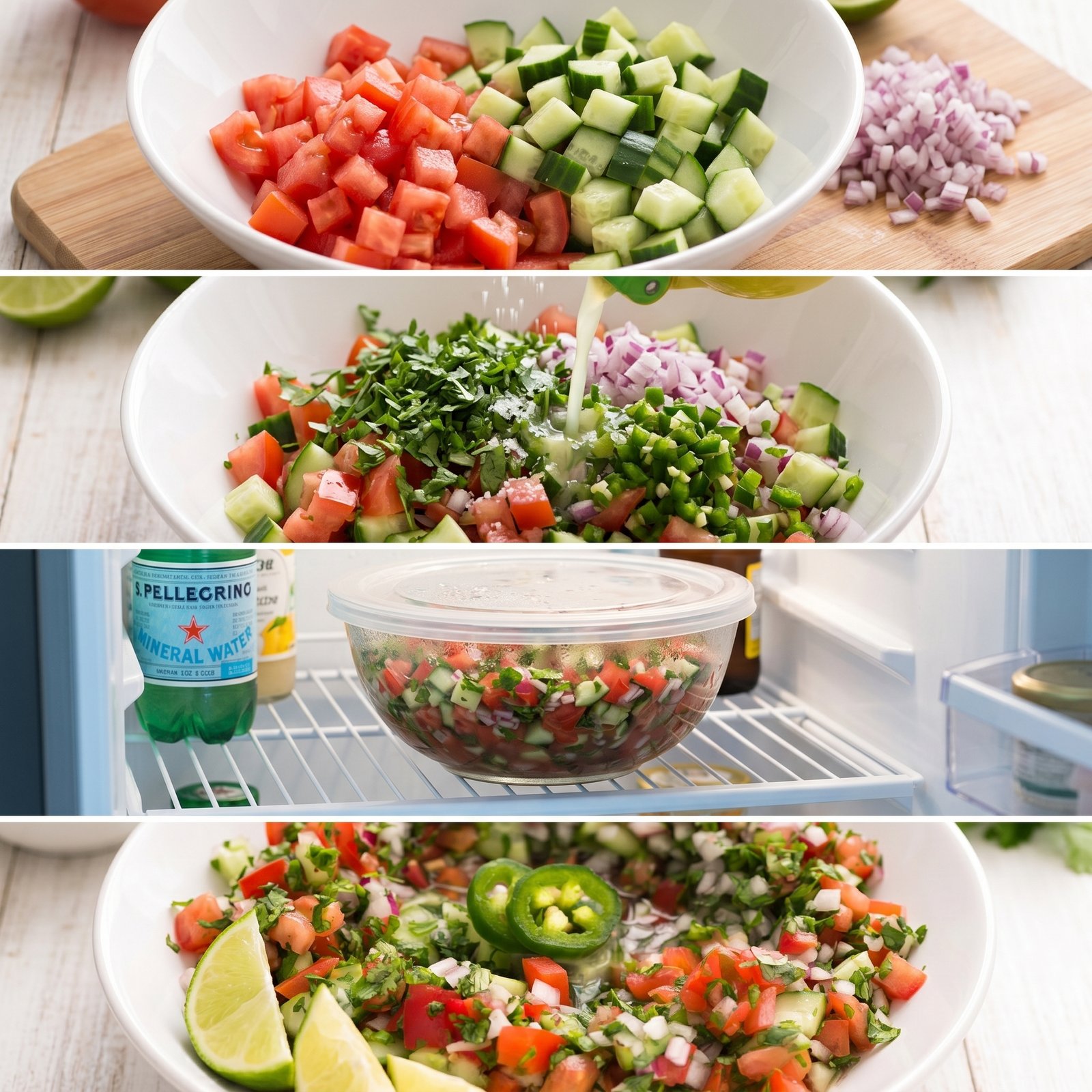Mexican Cucumber Pico de Gallo recipe instructions