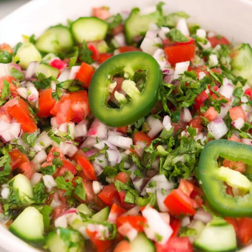 Mexican Cucumber Pico de Gallo extra recipe photo